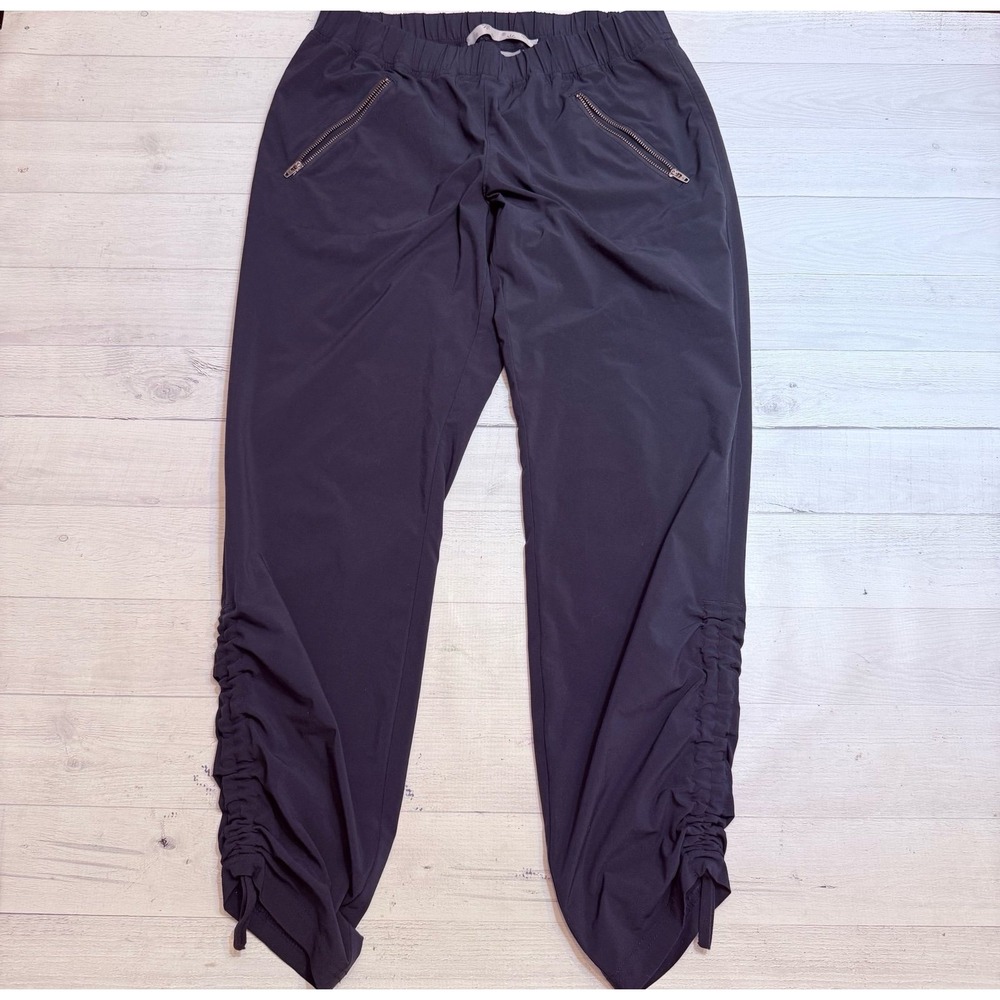 Athleta Size 8 Black Metro Slouch Pant cropped navy blue women's size 4